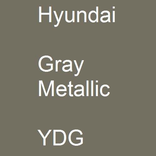 Hyundai, Gray Metallic, YDG.